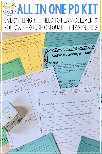 Struggling to create professional development for your teachers from scratch? This Kit includes everyone instructional coaches need to provide training to teachers! Icebreaker activities, editable slide show templates, and handouts help you get started without designing everything yourself! Plus, the How-to PD Guide includes tips and strategies for helping your teachers get the most out of your PD. Get it today and stop stressing over PD! Struggling to create professional development for your teachers from scratch? This Kit includes everyone instructional coaches need to provide training to teachers! Icebreaker activities, editable slide show templates, and handouts help you get started without designing everything yourself! Plus, the How-to PD Guide includes tips and strategies for helping your teachers get the most out of your PD. Get it today and stop stressing over PD!