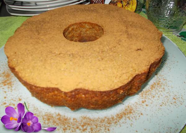 Bolo de farelo de aveia com banana e canela Receita de bolo de farelo de aveia com banana e canela