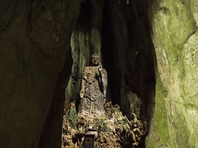 Buddha in the Marble Mountains of Central Vietnam