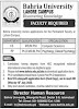 Latest Bahria University Lahore Jobs June 2020