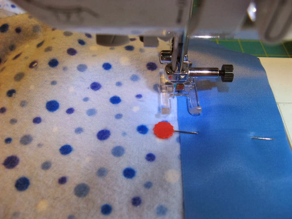 Stitching With 2 Strings Tutorial Satin Binding on a Baby Blanket