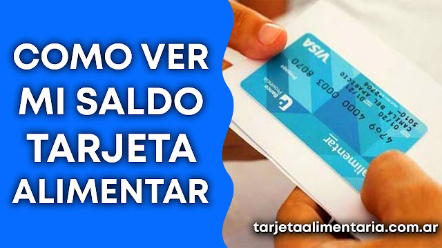 Como consultar saldo tarjeta alimentaria Como consultar saldo tarjeta alimentaria
