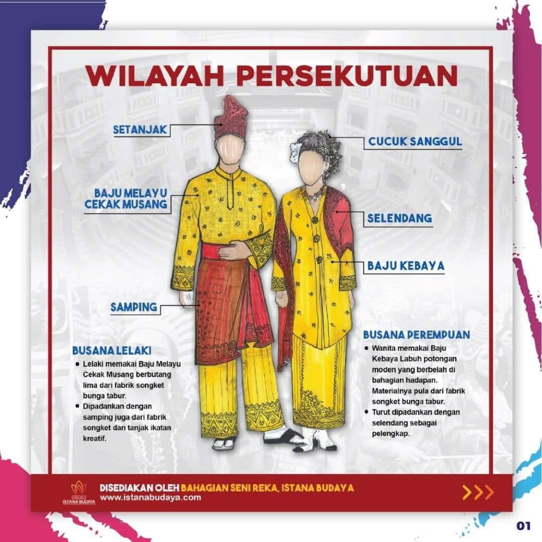 Indahnya 12 Gaya Pakaian Tradisional Negeri-Negeri Di Malaysia
