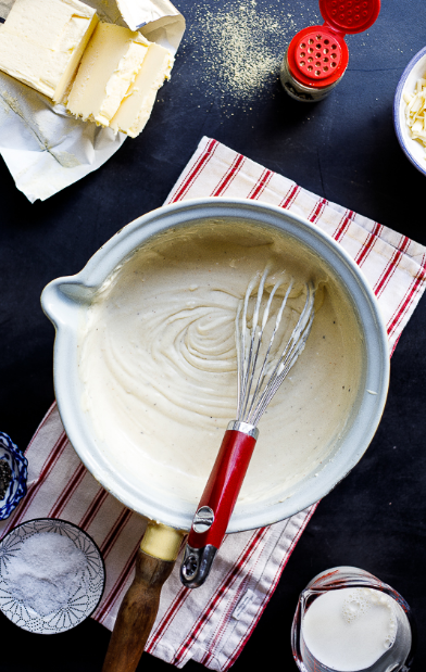 طريقة البشاميل الصحيحة بالجبنة السهلة في المنزل مطبخك