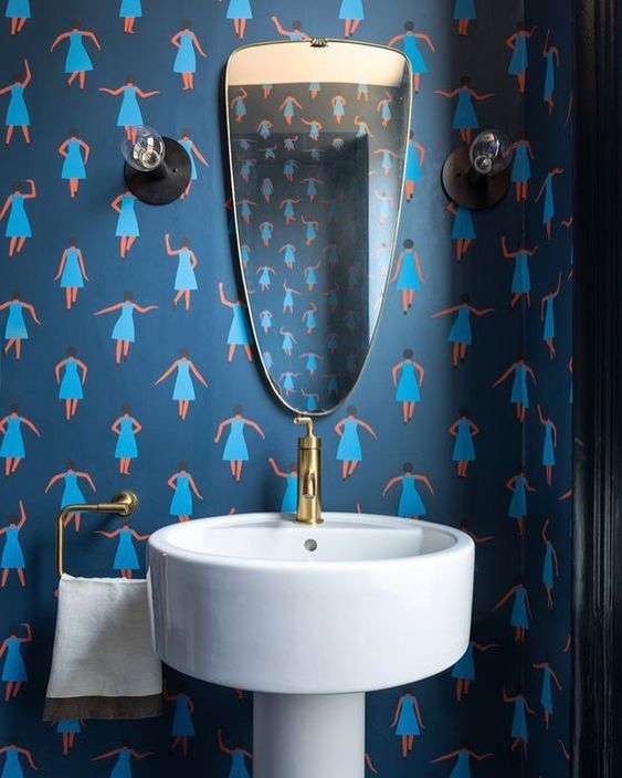50 Unique Bathroom Wallpaper For Your Inspiration ARA HOME