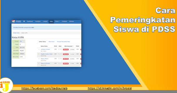 Cara Pemeringkatan Dan Merubah Data Kepala Sekolah Di Pdss Ij Com