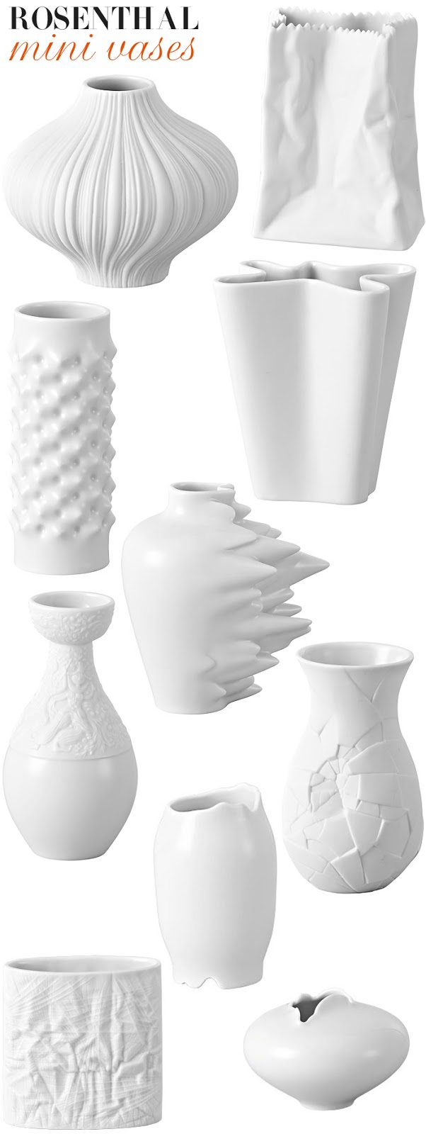 Knight Moves Rosenthal Mini Vases