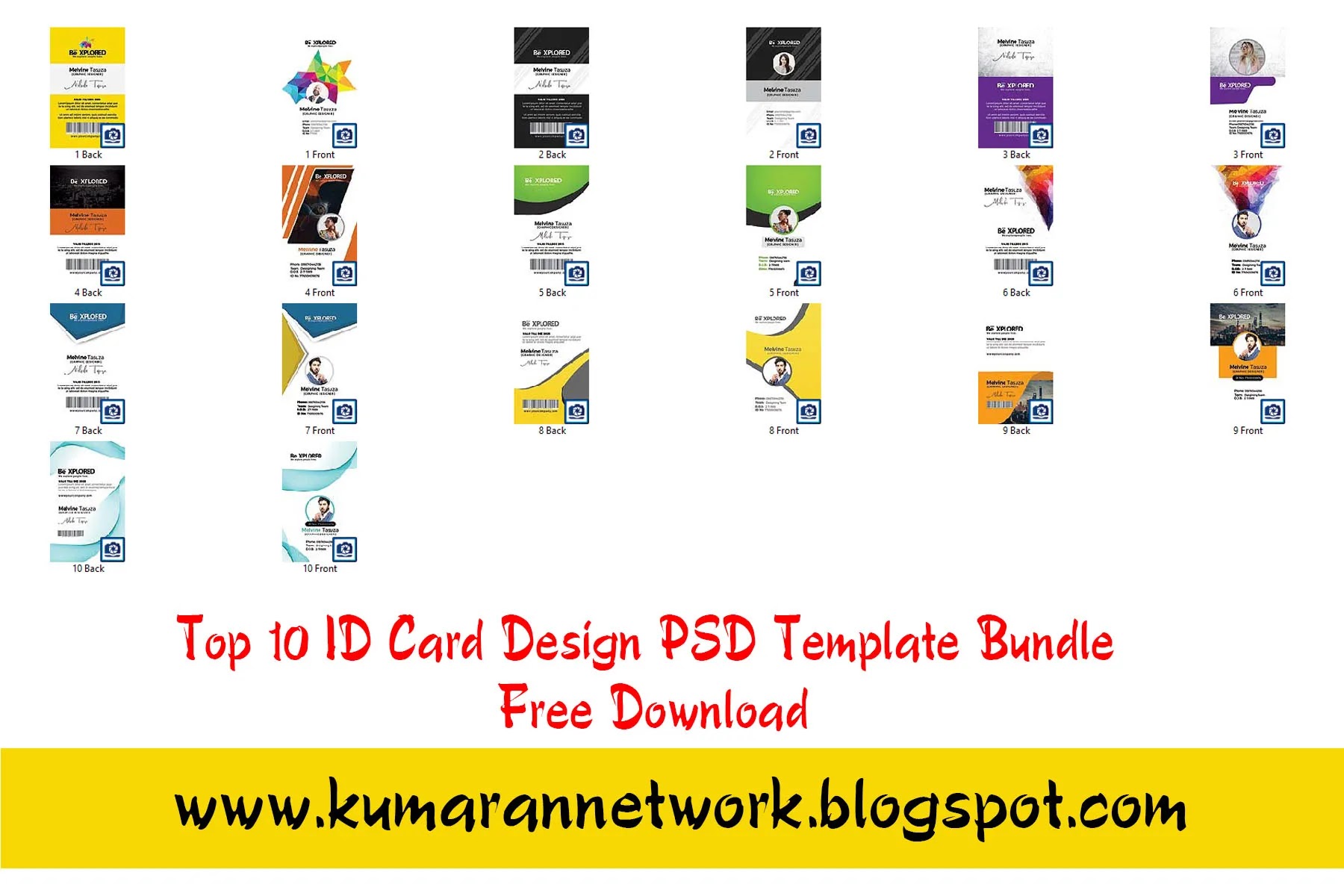 R260 Id Card Tray Template Psd Download