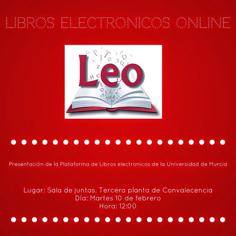 Presentación de Leo, martes 10/02/2015 a las 12,00 en la tercera planta de Convalecencia