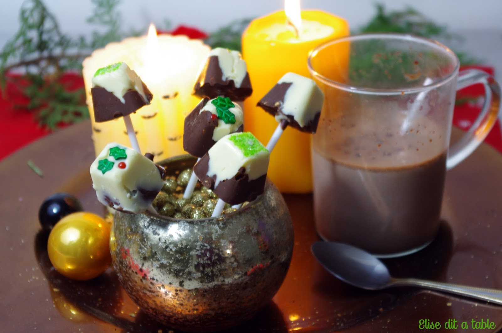 Sucettes pour chocolat chaud - Recette par Elise dit à table