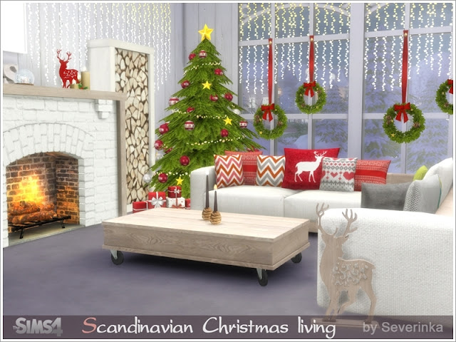 Рождество и Новый год: праздничный декор и мебель для Sims 4 со ссылкой для скачивания