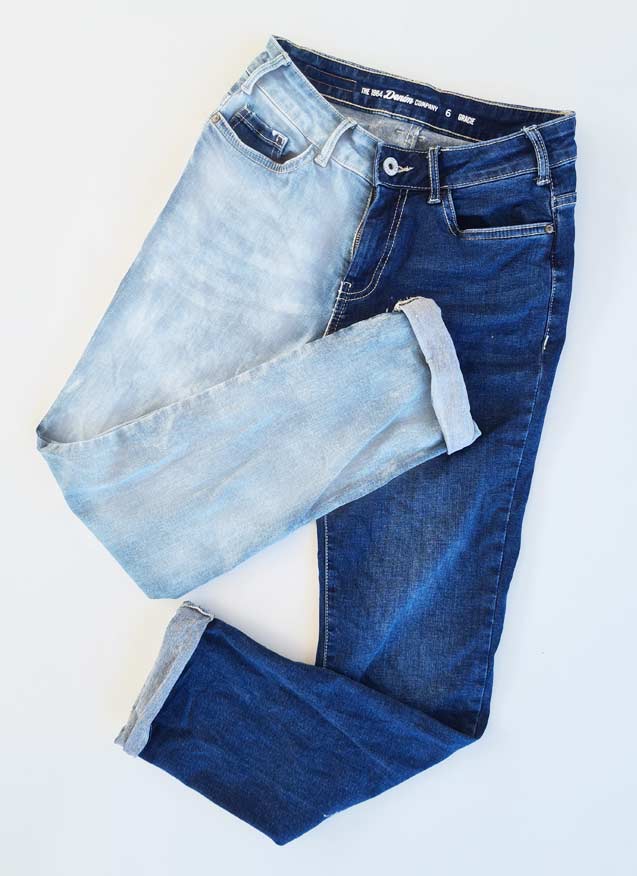 jeans with designs on the legs