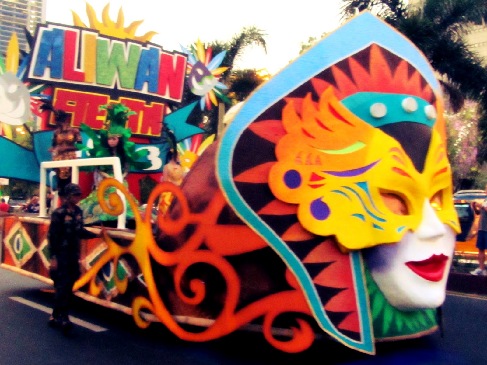 Bisayang Manlalakbay around the Philippines Aliwan Fiesta 2013 Float