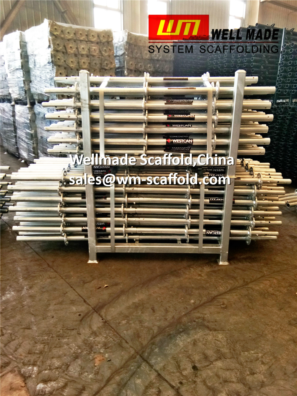 Pin Lock Scaffold to Canada Anneal Steel Structure Material Construction Formwork Q48.3mm
