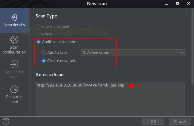 Burp Suite Active Scan