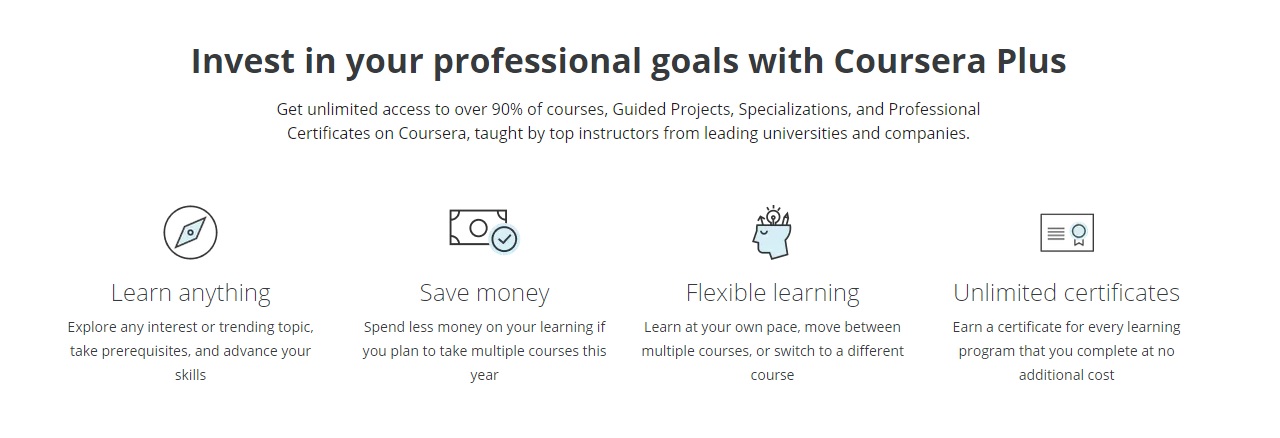  3000 كورس مع شهادات إحترافية من أرقى الشركات و الجامعات عبر خدمة Coursera Plus