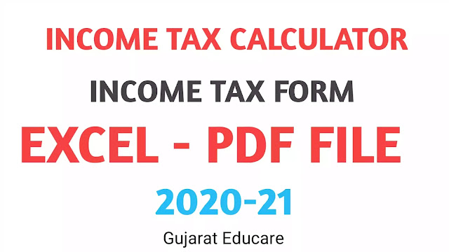 Download Income Tax Form in Excel-Pdf File 2020-21