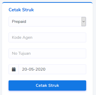 Web Cetak Struk Istana Reload