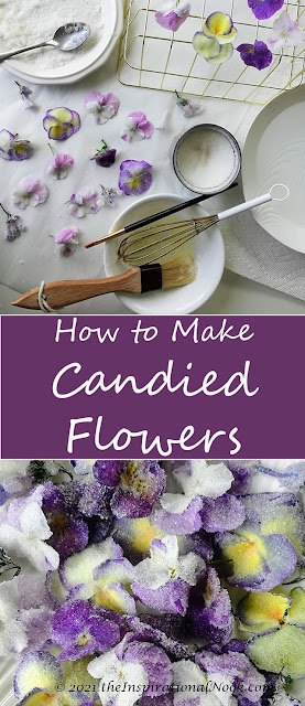 Edible candied pansies, candy flowers, daffodil cake decorations, tutorial,