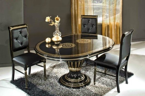 Beautiful examples of leather chairs for dining room!