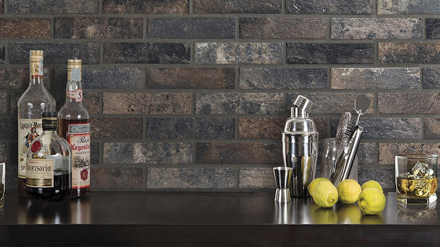 Brick finish wall tiles Bristol in kitchen