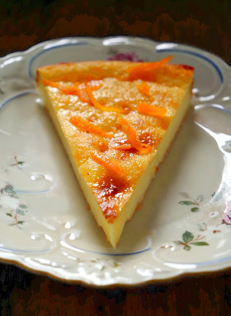 Ricotta-Grieß-Kuchen mit Orangen-Glasur