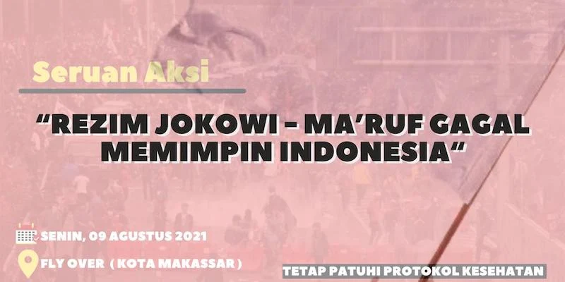 Anggap Jokowi-Ma'ruf Gagal Pimpin Indonesia, Pemuda Makassar Gelar Aksi 'Kibar Bendera Putih'