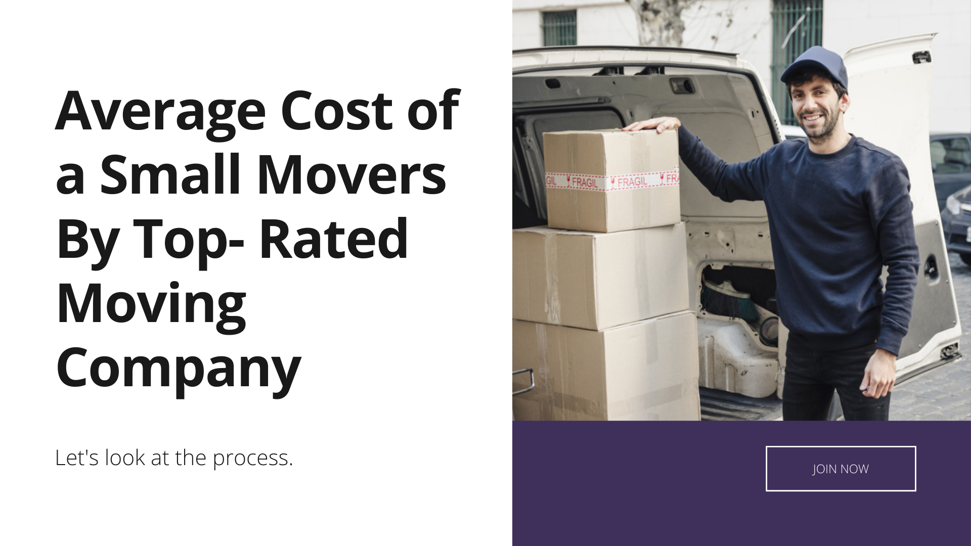 Average Cost of a Small Movers By Top Rated Moving Company