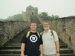 Father and Son at the Great Wall of China