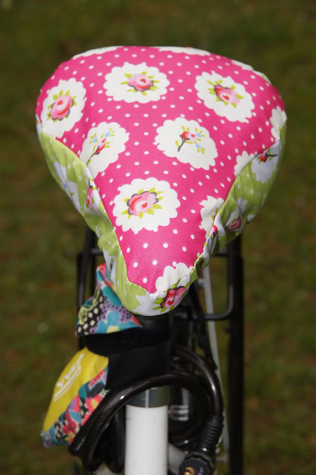 Glücksflügel: DIY: Nähanleitung für einen Sattel-Bezug für das Fahrrad