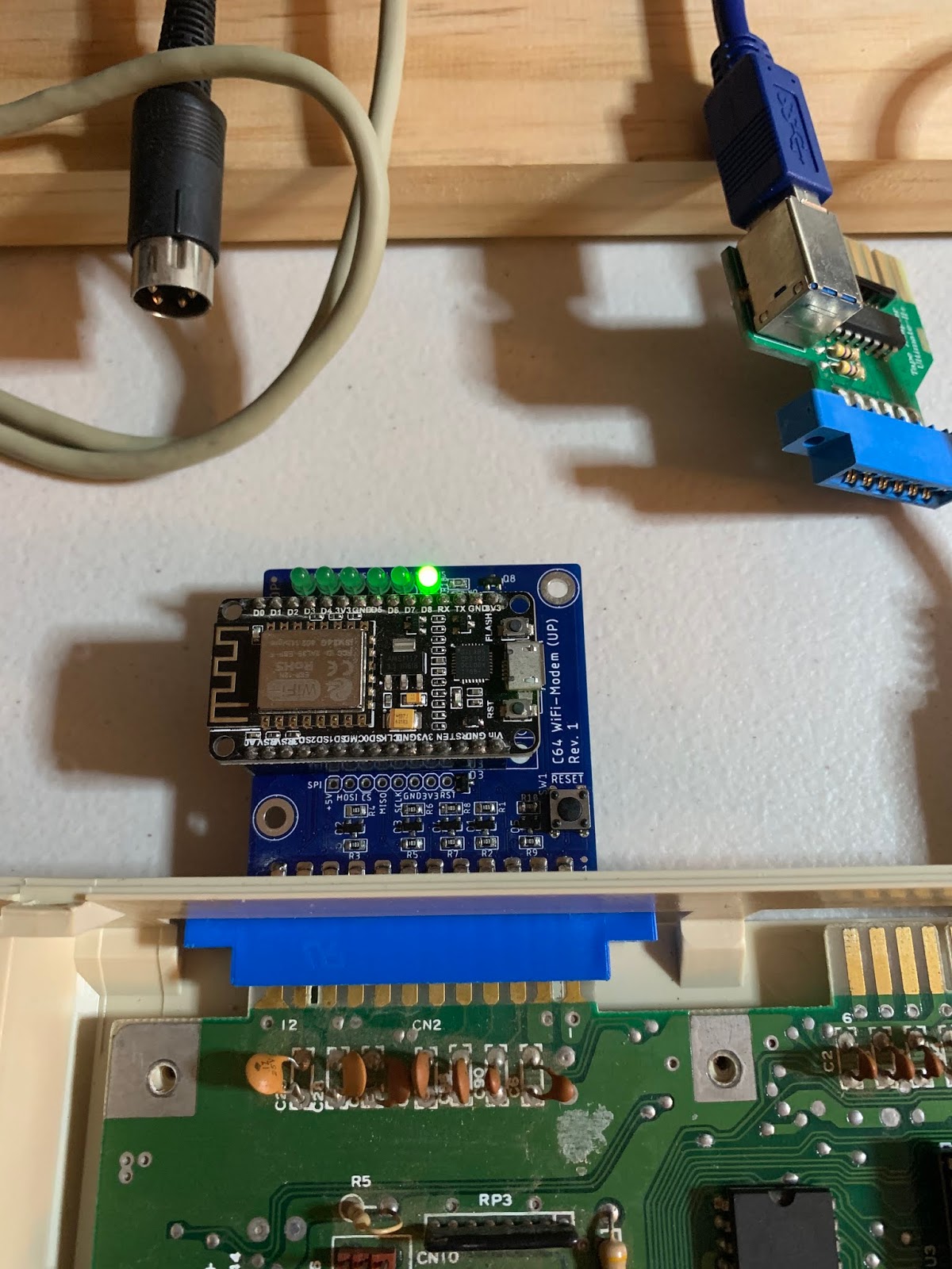 My 8 bit revival ( the hard way ) C64 Wifi Modem