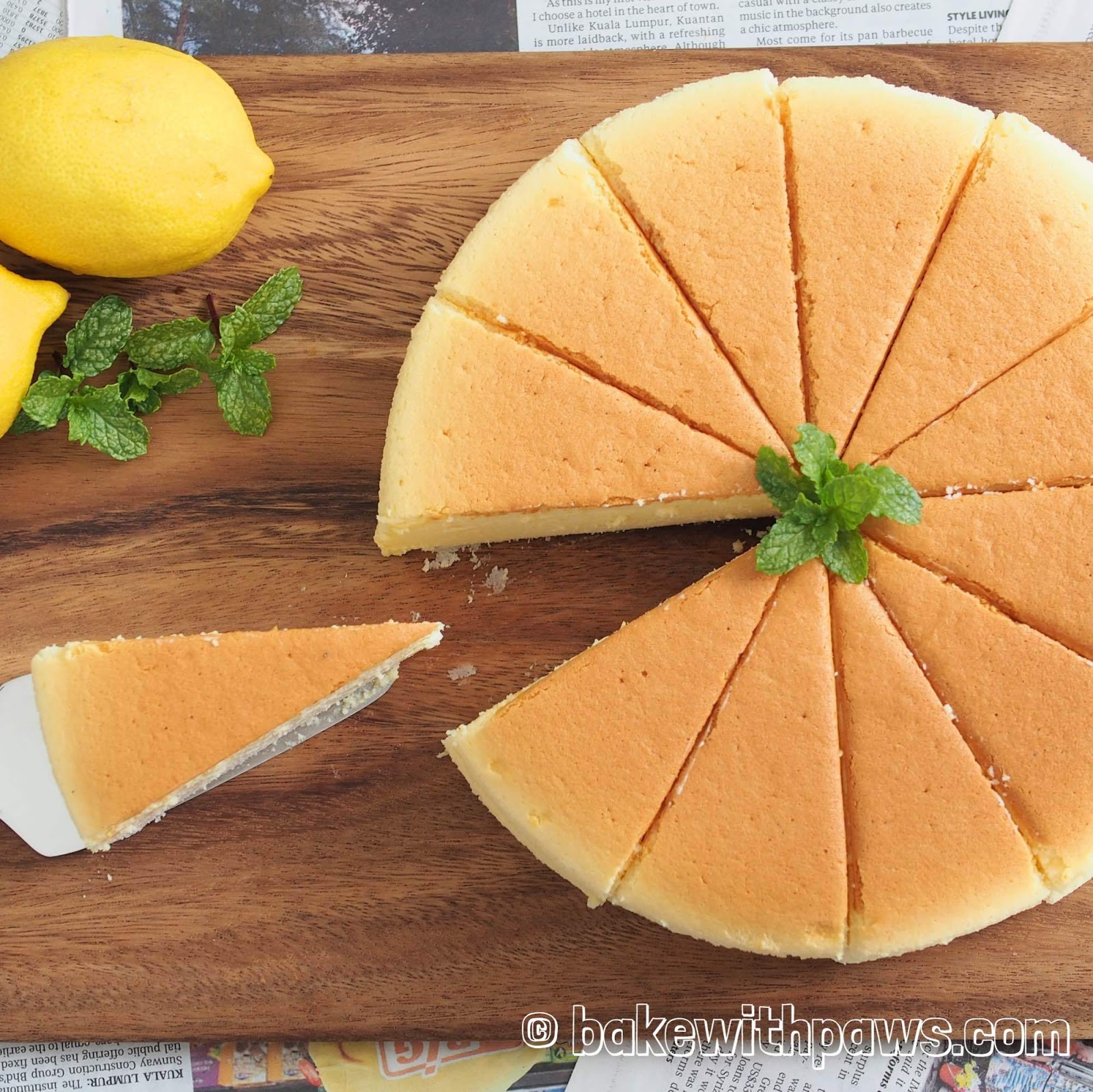 JAPANESE COTTON CHEESECAKE BAKE WITH PAWS