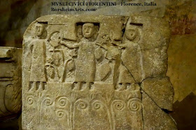 medieval stone carving Salvatore Romano museum Florence Italy
