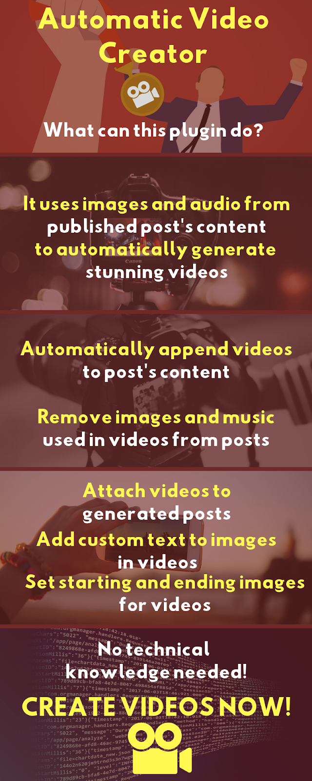 Automatic Video Creator Plugin for WordPress Amdiking