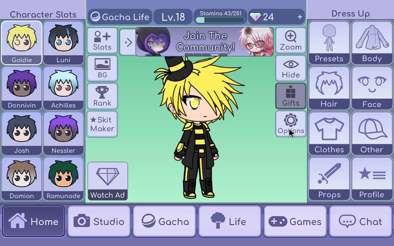 Gacha Life Character Codes