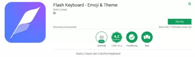 Aplikasi flash keyboard flash keyboard