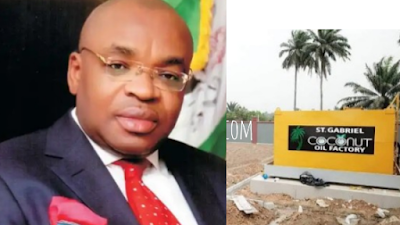 Akwa Ibom Set To Replace Crude Oil With Coconut Oil, Unveils Refinery (Photos) 