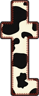 Abecedario con Piel de Vaca. Cow Skin Alphabet.
