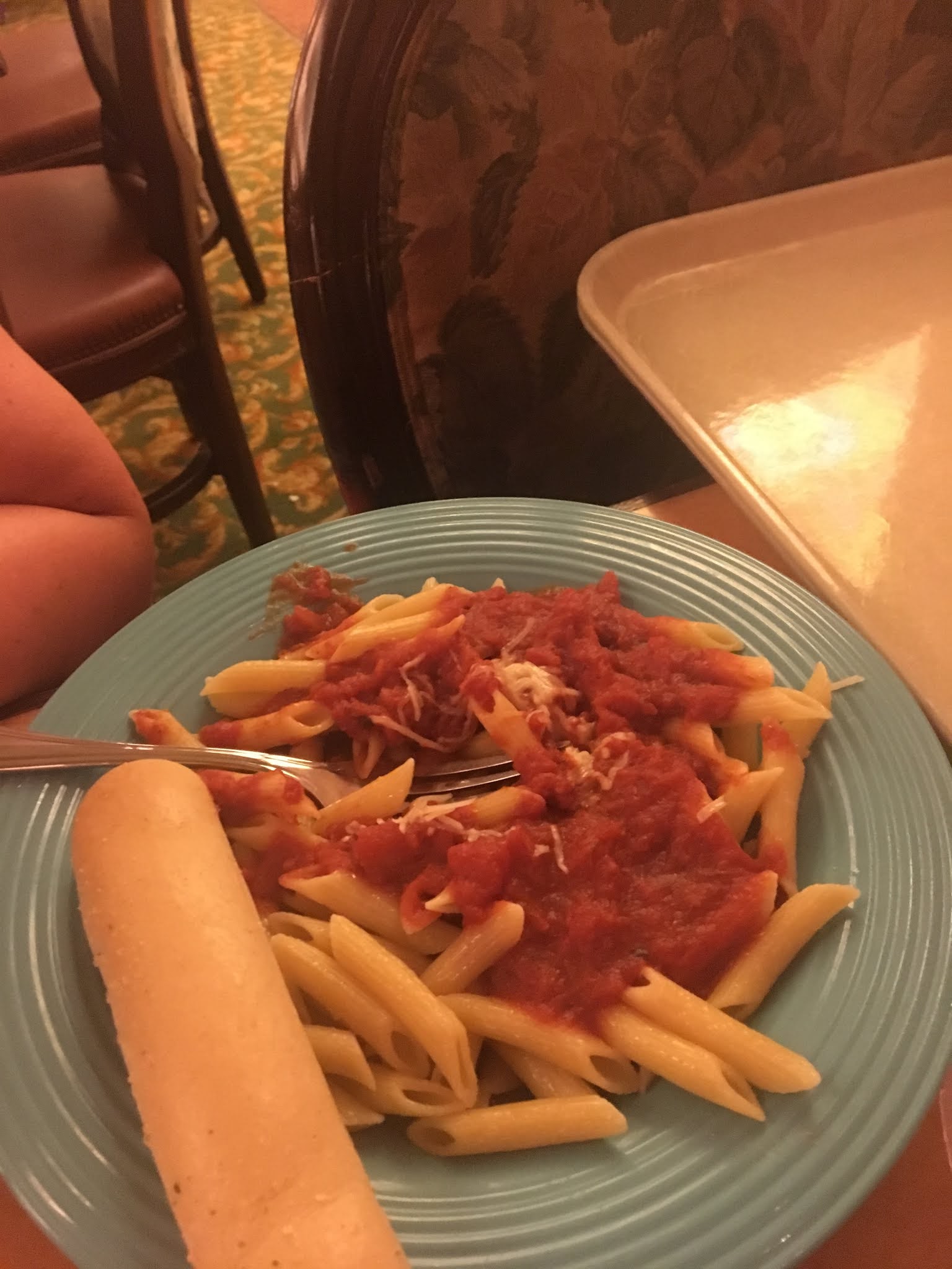 Penne Pasta With Marinara Review Plaza Inn Disneyland