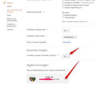 cara mengaktifkan Komentar Google plus cara mengaktifkan Komentar Google plus