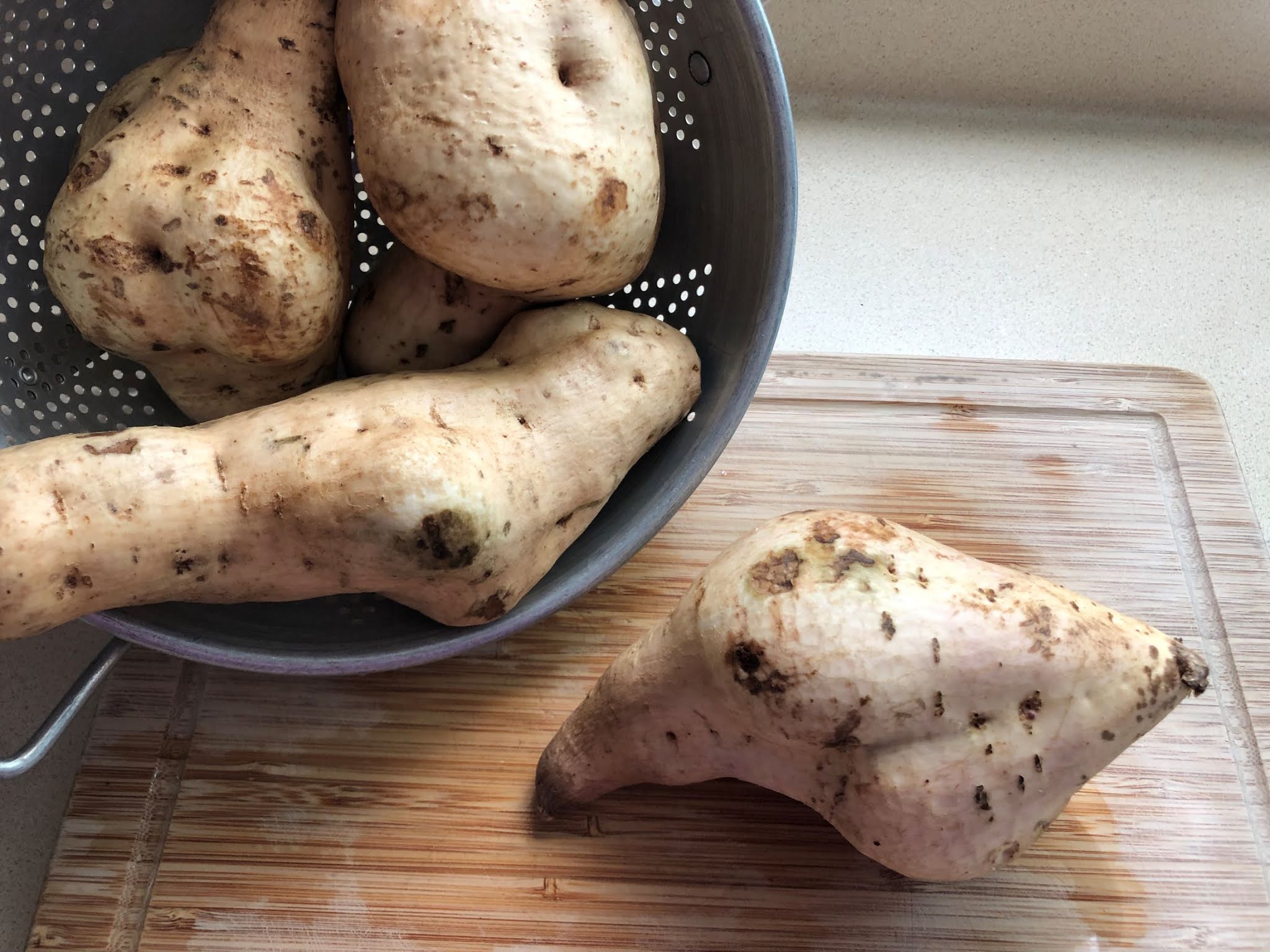 Baked Okinawan Sweet Potato Mochi