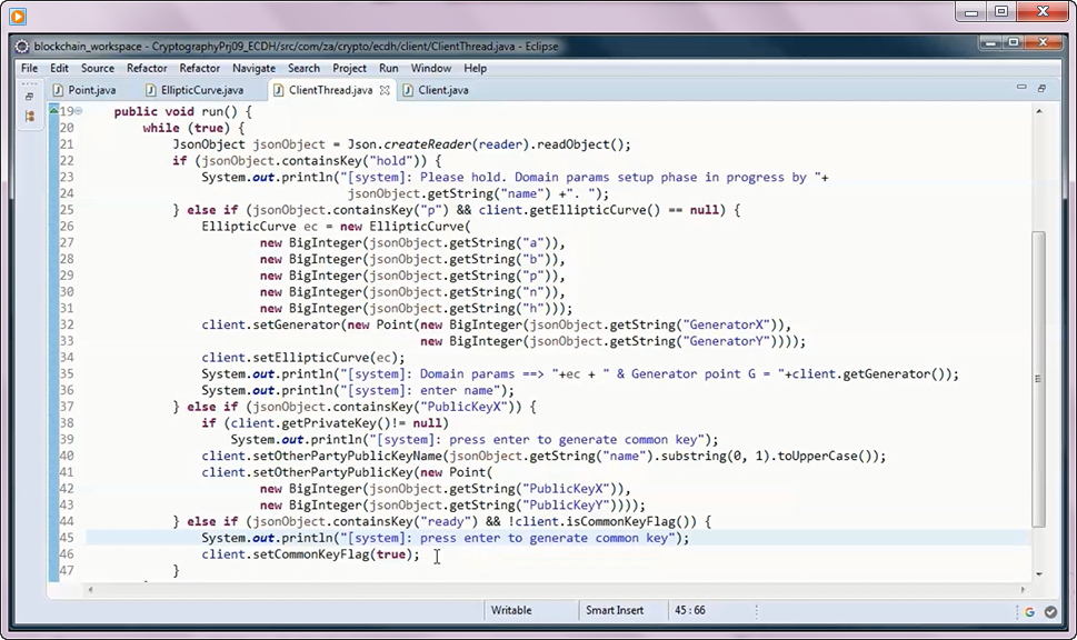Prototype Project: Elliptic Curve Diffie–Hellman key exchange (ECDH) w ...