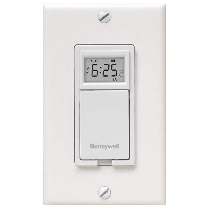 Honeywell 7-Day Programmable Switch for Lights and Motors - White