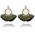 Feather style earrings
