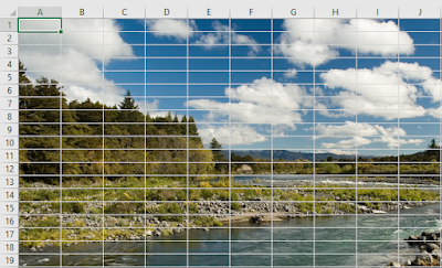 Как сделать фон листа Excel