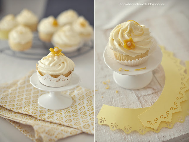 Limoncello Cupcake mit Zitronencreme