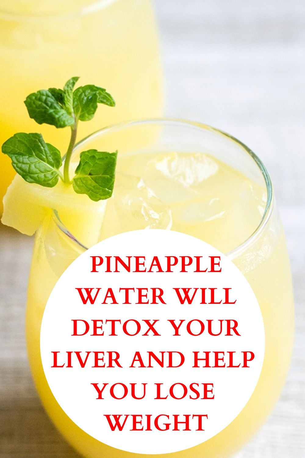 Pineapple Water Will Detox Your Liver, Help You Lose Weight, Reduce