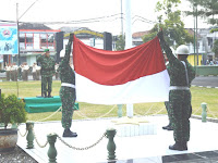 Kodim 0712/Tegal laksanakan Upacara Bendera pada Minggu Militer