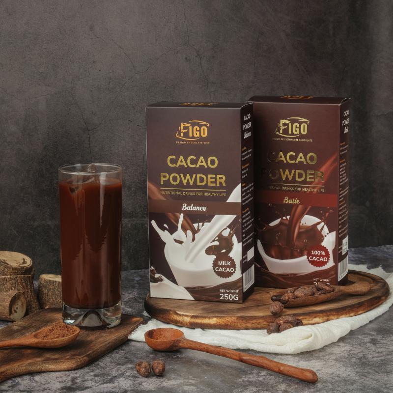 Combo 4 Hộp Bột Cacao Nguyên Chất Không Đường FIGO 250g