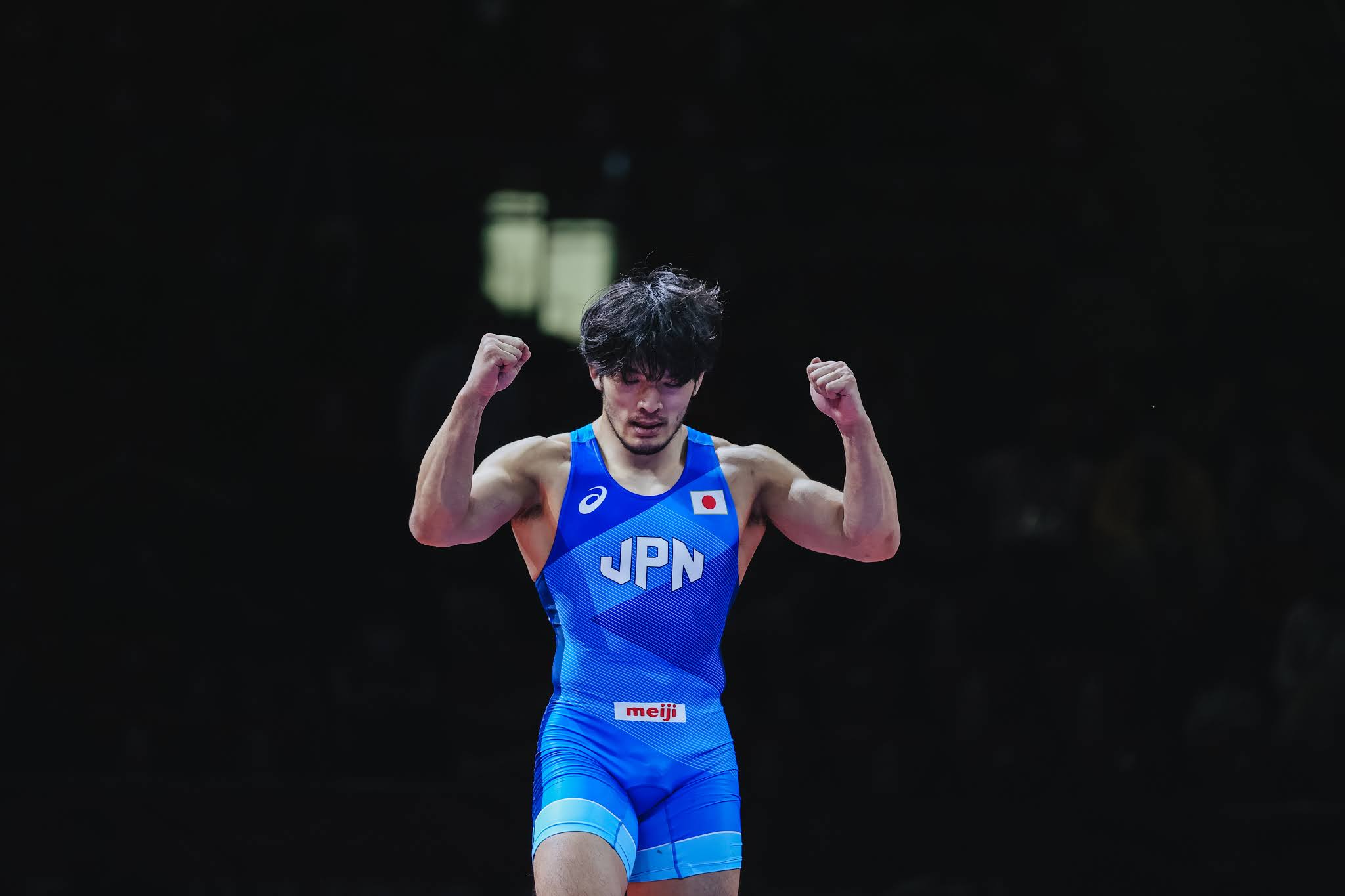 japanese wrestler tokyo 2020 Takatani Sosuke celebrates Japão tóquio 2020 jogos olímpicos